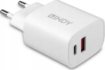 Karikues muri Lindy 73413, 20W, USB dhe USB C, i bardhë