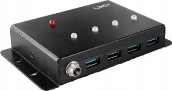 Hub USB Lindy 3.0, 4 porta, USB 3.2 Gen 1, i zi