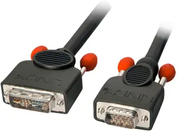 Kabllo Lindy DVI-A në VGA, 2 m, e zezë