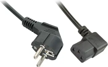 Kabllo rryme Lindy CEE7/7-IEC 320 30302, 3m, e zezë