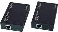 Zgjatës Lindy HDMI mbi sistemin e transmetimit të sinjalit AV Ethernet (38139), i zi