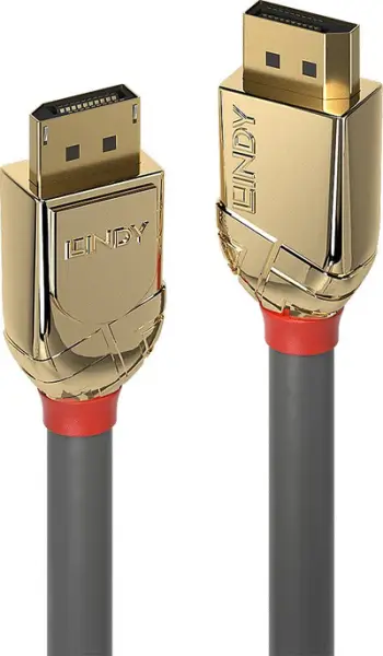 Kabllo DisplayPort Lindy Gold Line 36294, 5m, UHD 4K, e zezë