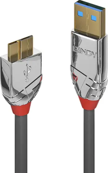 Kabllo Lindy USB-A - micro-B, 1 m, e argjendtë (36657)