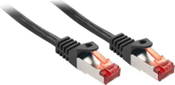 Kabllo patchcord Lindy, RJ-45, 0.5m, e zezë