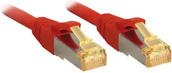 Kabllo rrjeti Lindy Patchcord Cat.7 (47294), S/FTP, PIMF, LSOH, 2m, e kuqe