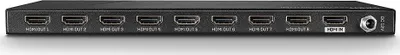 Splitter video HDMI Lindy 38237, 1 në 8, 4K, i zi - 4