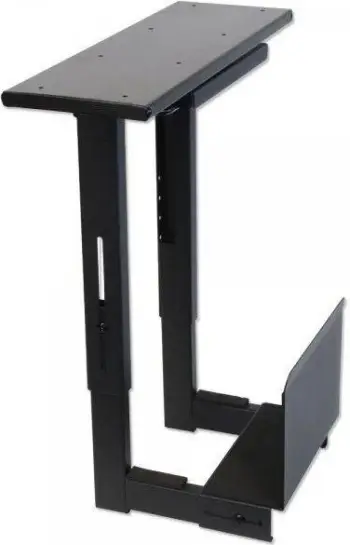 Mbajtëse CPU për tavolinë Lindy 40284, 30 kg, rrotullim 360°, e zezë