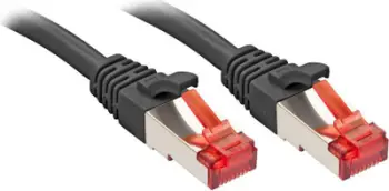 Kabllo Lindy RJ-45/RJ-45, kat.6, S/FTP, 7.5m, e zezë
