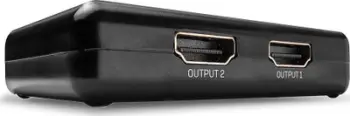 Ndarës HDMI Lindy 2 Port, 10.2 Gbps, 4K, i zi