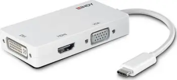 Replikator Lindy USB-C Station, i bardhë