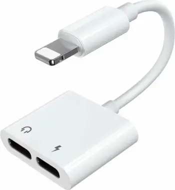 Adapter Joyroom S-Y104, 2n1 Lightning në 2x Lightning, i bardhë