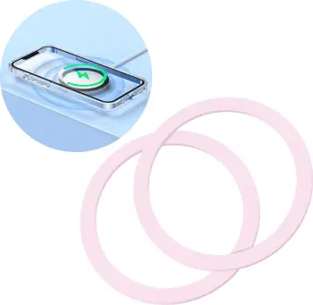 Set unaza magnetike metalike për celular Joyroom JR-Mag-M3, 2 copë, rozë