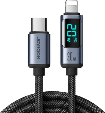 Kabllo karikimi Joyroom S-CL020A16, USB C në Lightning, 1.2 m, 20W, e zezë