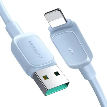 Kabllo Joyroom JYR767 USB A në Lightning, 1.2 m, 2.4A, e bardhë