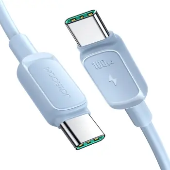 Kabllo USB-C në USB-C Joyroom Multi-Color Series A14, 1.2m, 100W, Vjollcë