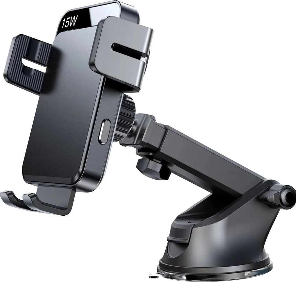Mbajtës elektrik telefoni Joyroom JR-ZS219 me karikues wireless 15W, i zi - 6
