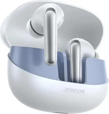 Kufje TWS Joyroom Funpods JR-FN2 me Bluetooth 5.4, ANC, IP54, të bardha