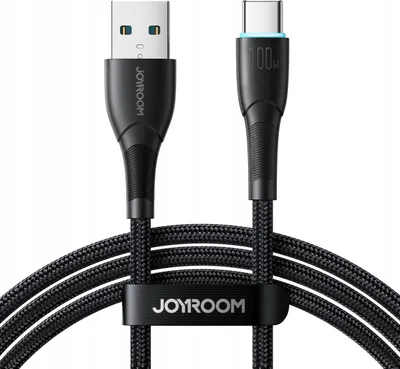 Kabllo karikimi Joyroom Starry Series SA32 AC6, USB A në USB C, 100W, 1m, e zezë - 1
