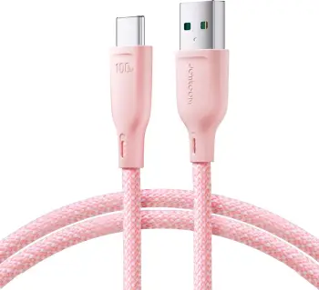 Kabllo Joyroom Multi-Color Series S-A34, USB-A në USB-C, 100W, 1m, Vjollcë