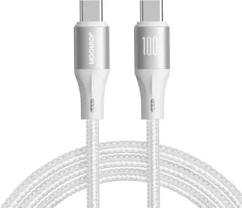 Kabllo USB-C/USB-C Joyroom Light-Speed S-A25, 1.2m, 100W, Bardhë