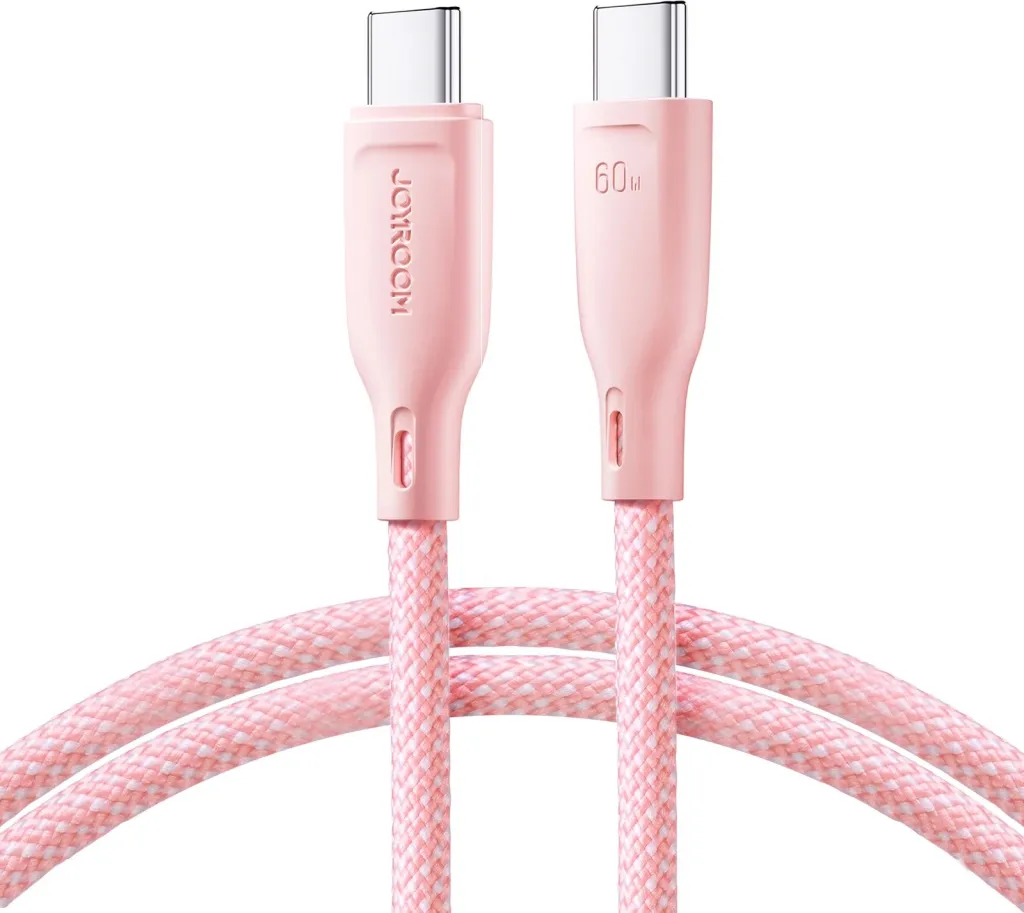 Kabllo USB-C/USB-C Joyroom Multi-Color Series S-A34, 1m, 60W, Rozë - 1
