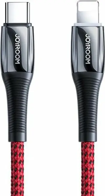 Kabllo Joyroom S-1224K2 USB-C në Lightning, 1.2m, 20W, e kuqe