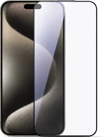 Mbështjellës xhami Joyroom JR-MLG0278 për iPhone 15 Plus/16 Plus, 2.5D HD, kornizë e zezë