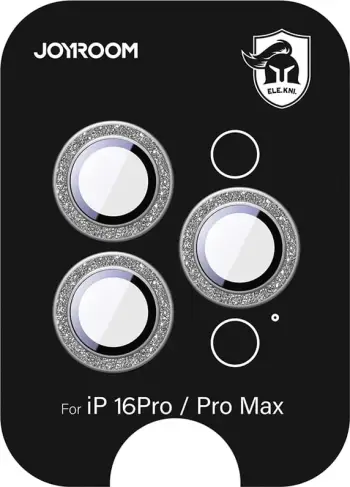 Xham mbrojtës Joyroom JR-MSF0304 për lente të iPhone 16 Pro/16 Pro Max, argjendtë