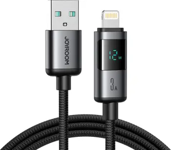 Kabllo karikimi Joyroom S-AL012A16, USB A në Lightning, 1.2 m, e zezë