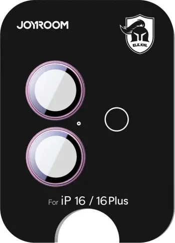 Xham mbrojtës Joyroom JR-MFY0259 për lente të iPhone 16/16 Plus, rozë