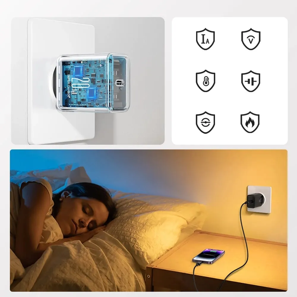 Karikues muri Joyroom JR-TCF06, USB-C, 20W, i zi - 4