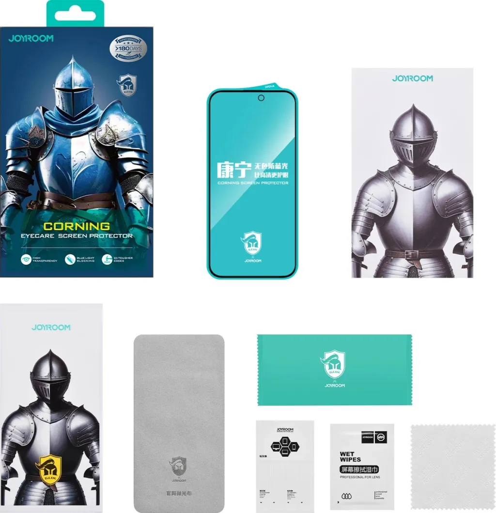 Xham i temperuar Joyroom JR-MKN0314 për iPhone 16 Pro Max, Corning Eyecare - 3