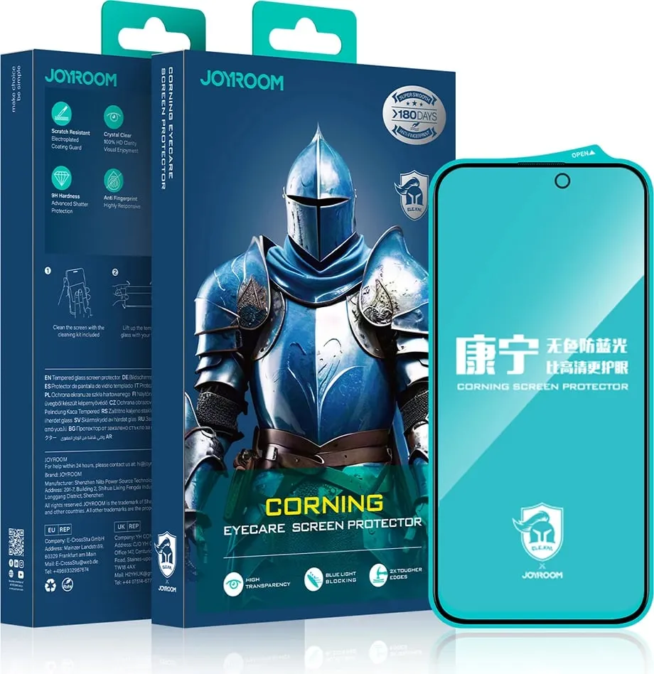Xham i temperuar Joyroom JR-MKN0314 për iPhone 16 Pro Max, Corning Eyecare - 5
