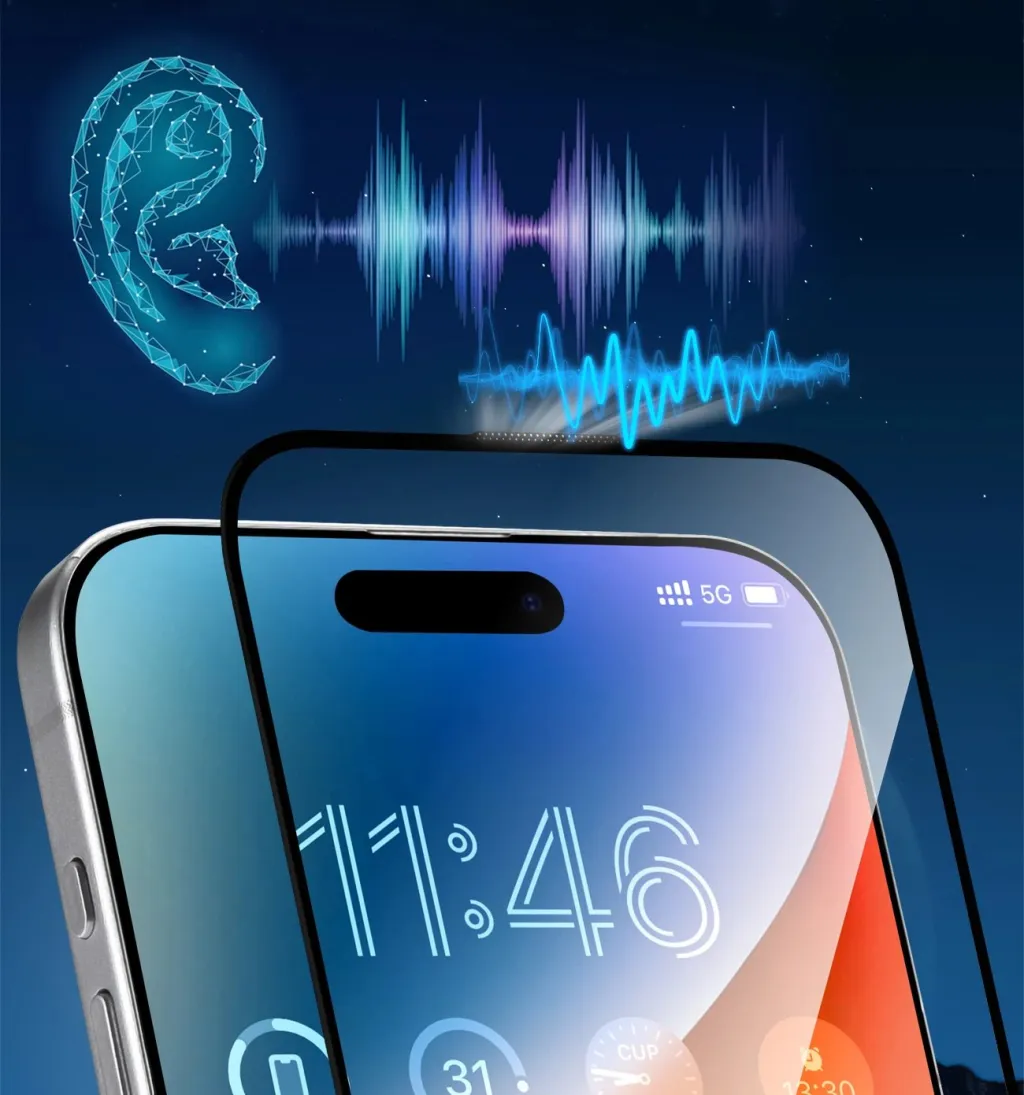 Xham i temperuar Joyroom JR-MKN0314 për iPhone 16 Pro Max, Corning Eyecare - 10
