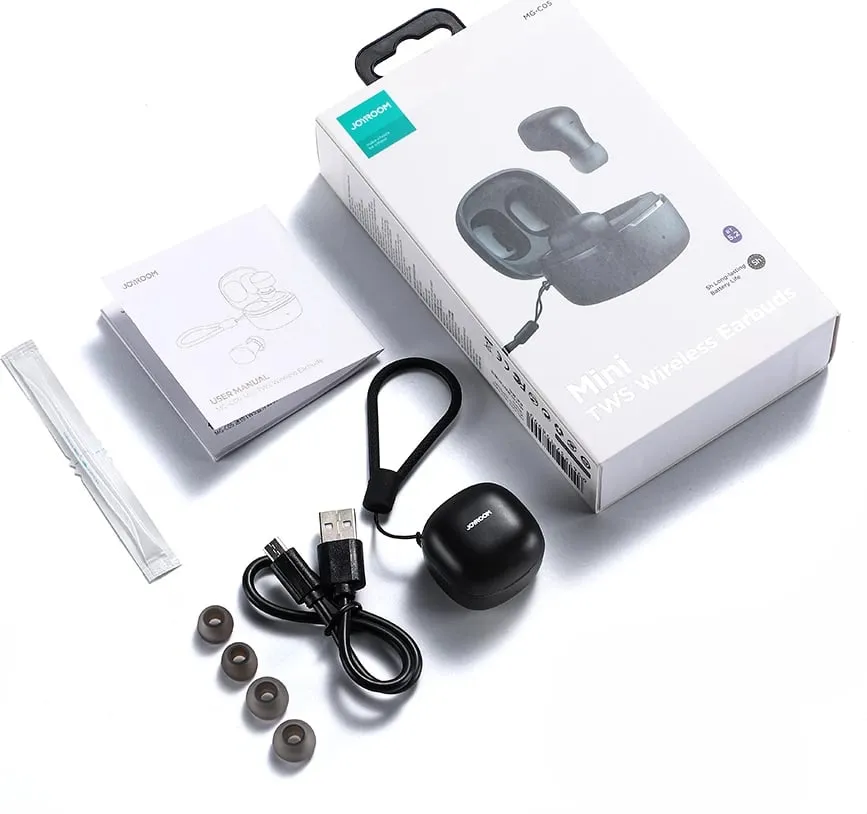 Kufje wireless Joyroom MG-C05, TWS in ear, Bluetooth 5.2, të zeza - 16