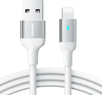 Kabllo Joyroom S-UL012A10 USB-A në Lightning, 2m, 2.4A, e bardhë