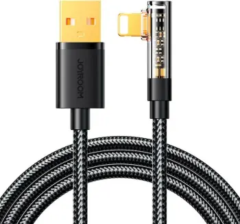 Kabllo këndore Joyroom S-UL012A6, USB-A në Lightning, 1.2m, Kaltër
