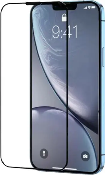 Xham i temperuar Joyroom HQ-Z24 për iPhone 15 Pro Max me kornizë të zezë dhe filtër pluhuri