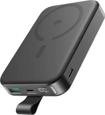 Powerbank Joyroom JR-PBM11, 10000 mAh, 22.5W, wireless, me mbajtëse, e zezë