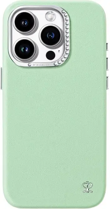 Mbështjellës Joyroom PN-15F4 për iPhone 15 Pro Max, i gjelbër, me kristale