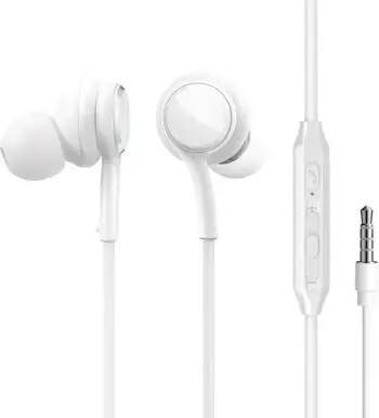 Kufje me tela Joyroom JR-EW02, in-ear, mikrofon, 1.2m, e bardhë
