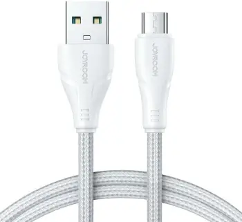 Kabllo Joyroom S-UM018A11, Micro USB në USB-A, 2m, Bardhë