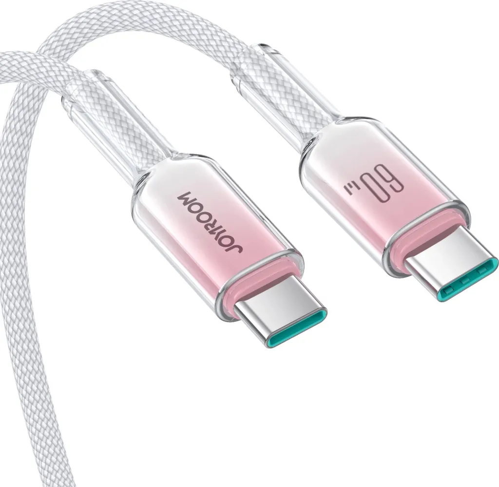 Kabllo USB-C në USB-C Joyroom S-A42, 1.2m, 60W, Bardhë - 7