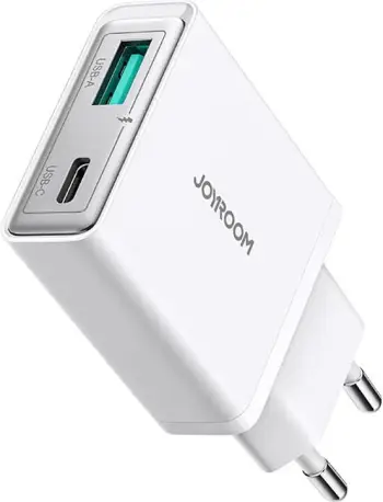 Karikues rrjeti Joyroom JR-TCF14, Super Slim 20W, USB-A & USB-C, Bardhë