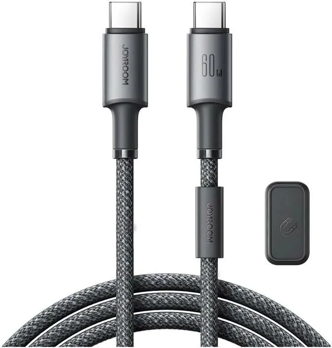 Kabllo USB-C në USB-C Joyroom S-A50, 1.2m, 60W, Gri - 1