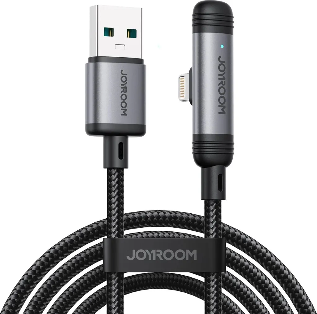 Kabllo Joyroom S-A56 EnjoyX Series USB-A në Lightning 1.2m, 3A, e zezë - 1