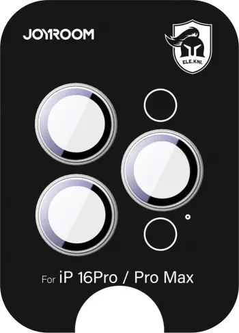 Mbrojtës xhami për kamera Joyroom JR-MFY0261 për iPhone 16 Pro/16 Pro Max, argjendtë