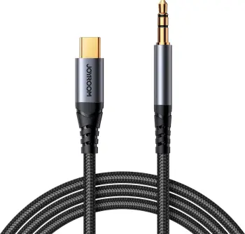 Kabllo audio, Joyroom, SY-A07 Audio Transfer Series, 3.5 mm mini jack në USB-C 1.2 m, e zezë