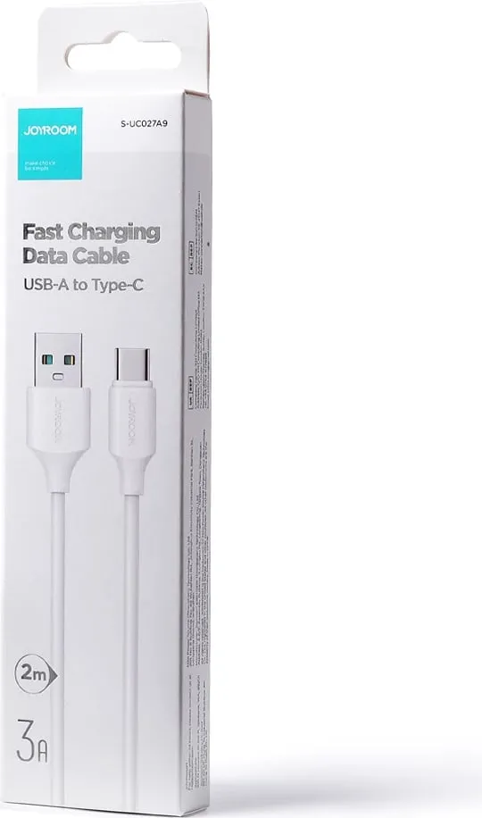 Kabllo USB Joyroom JYR531, USB-A në USB-C, 2 m, e bardhë - 5