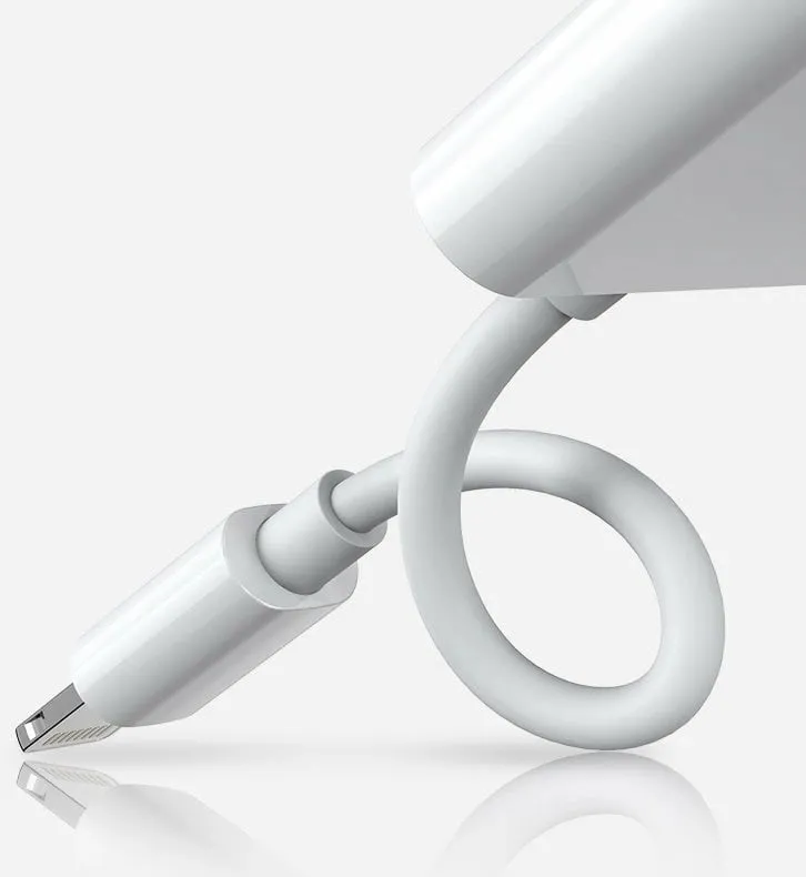 Adapter Joyroom S-Y104, Lightning në 3.5mm jack + Lightning, i bardhë - 5